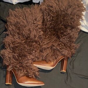Brown Fur Women's Boots